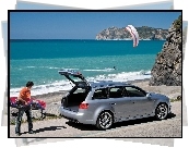 Audi RS, Plaża, Morze