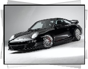 czarne, Porsche 911, Gemballa