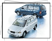 Hyundai Trajet, Srebrny, Niebieski