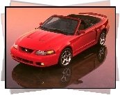 Ford Mustang, Czerwony, Cabrio