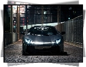 Szare, Lamborghini Aventador, Metalik