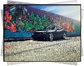 Dodge, Challenger, Mur, Graffiti