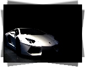 Lamborghini, Aventador, Biały