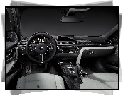 kokpit, BMW M3, wnętrze