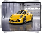 Żółte, Porsche GT3 RS, 2015