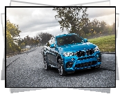 Niebieskie, BMW X6 M, F86, 2015