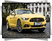 Żółty, Ford Mustang, Coupe