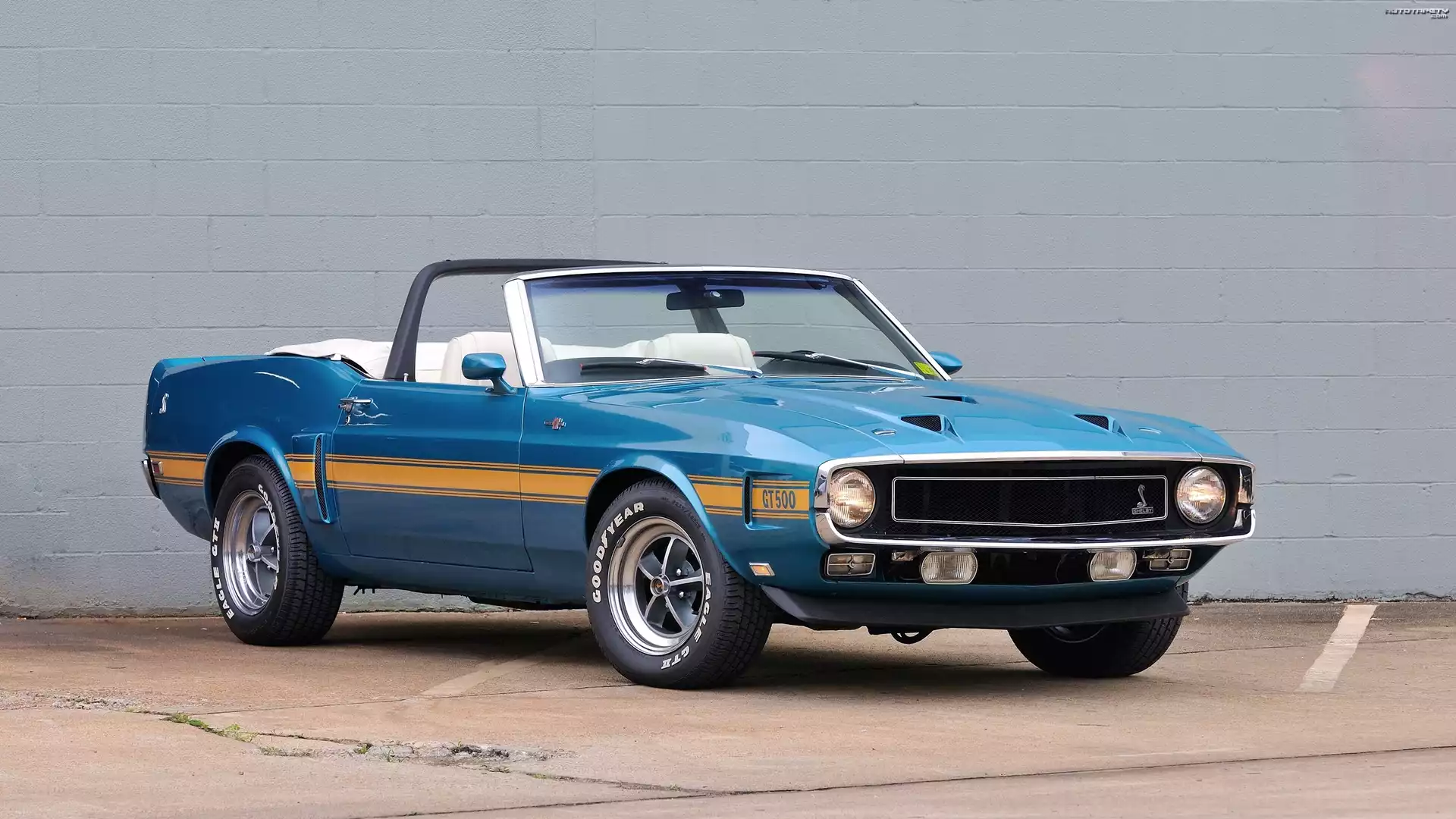 Zabytkowy, Ford Mustang Shelby GT500 Super Cobra Jet, Convertible, 1969