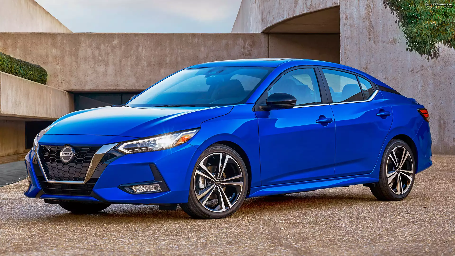 Niebieski, Nissan Sentra, 2020