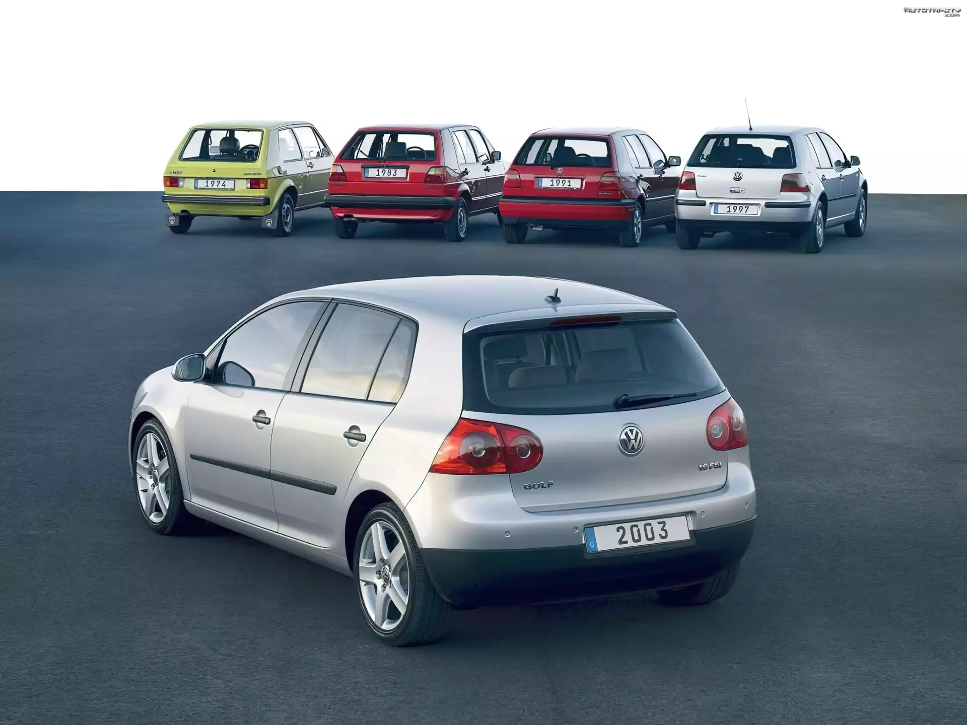 Golf 1, Golf 2, Golf 3, Golf 4, Golf 5