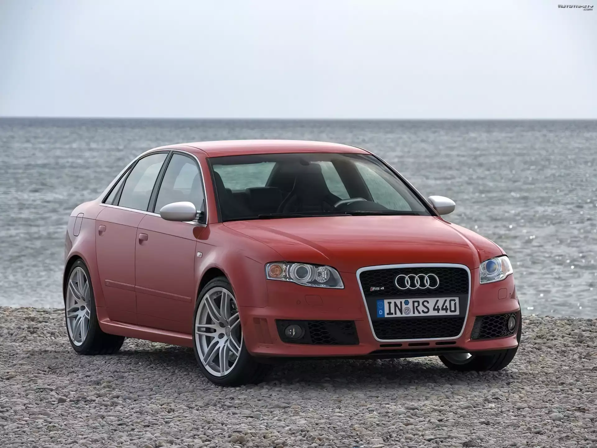 Czerwone, Audi, RS4
