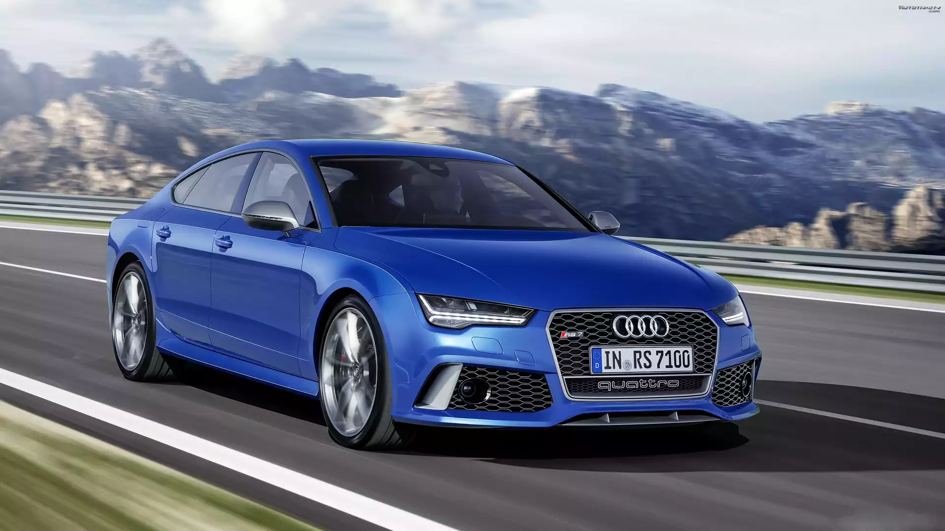 Audi, RS7, Droga, Góry