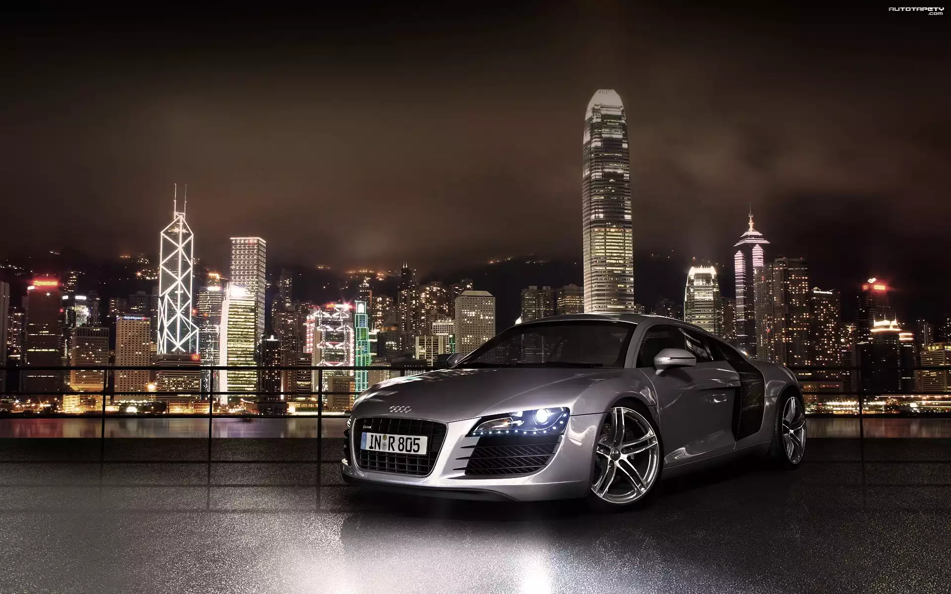 Audi R8, Miasto, Nocą