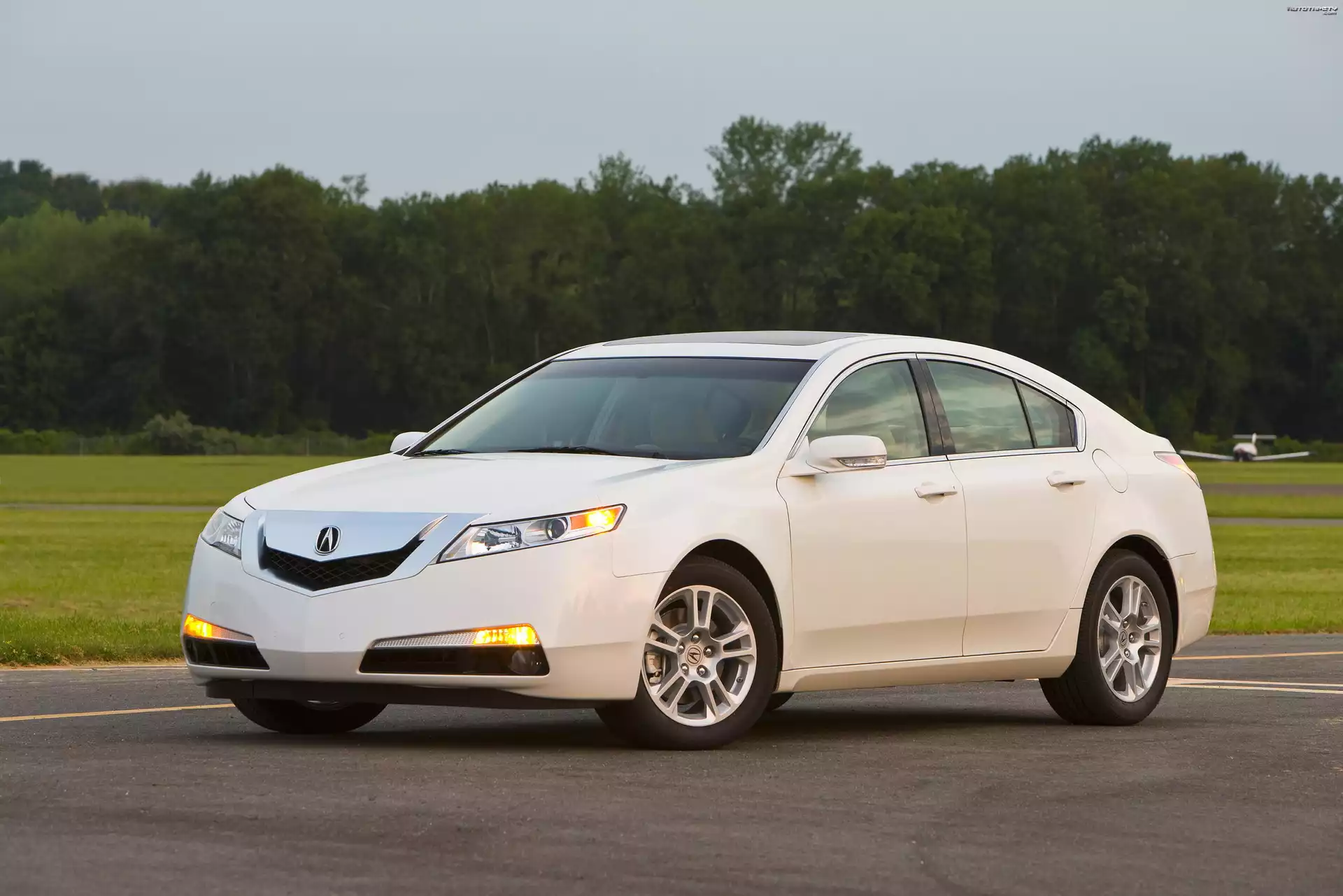 Biała, Acura TL, Lotnisko, Samolot