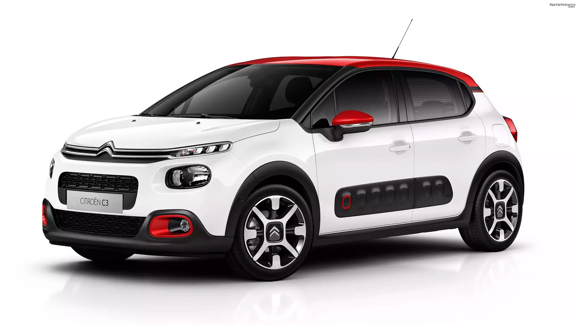 Biały, Citroen C3, 2016