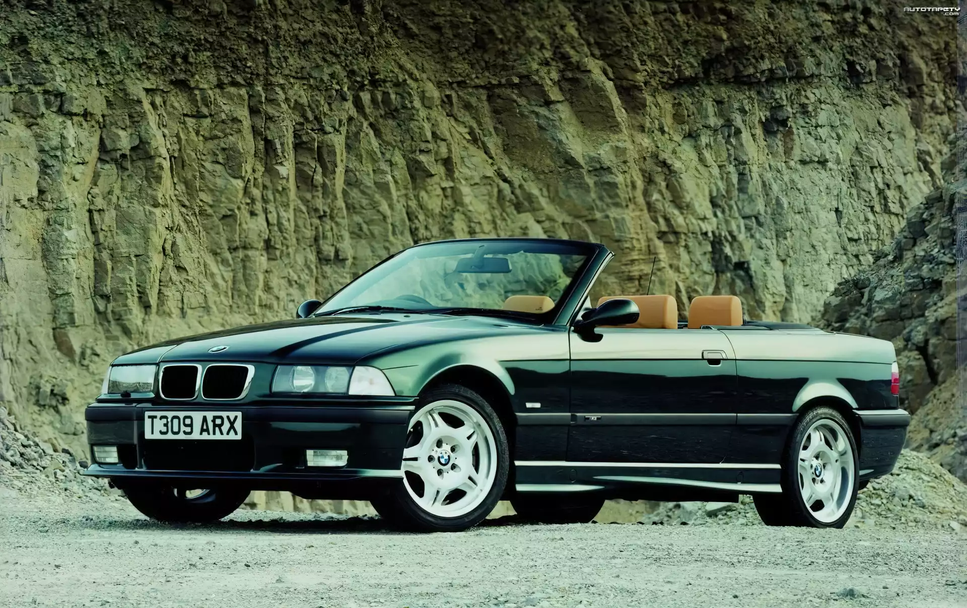 BMW 3, E36, Zielony, Cabriolet