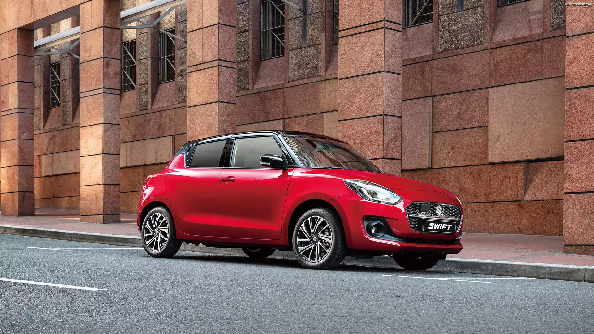 Czerwone, Suzuki Swift, Bok