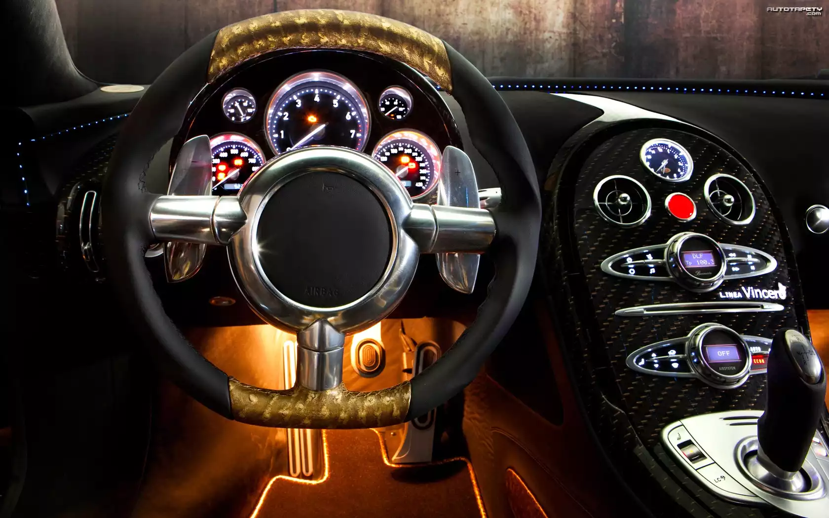 Wnętrze, Bugatti, Veyron