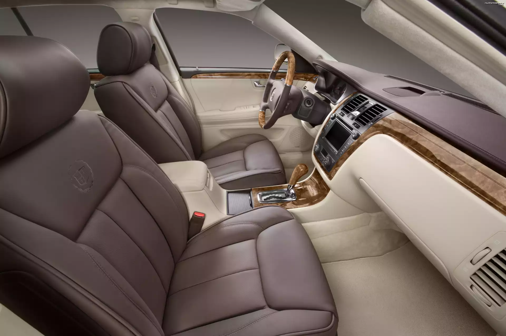 Cadillac DTS, Fotele, Skórzane