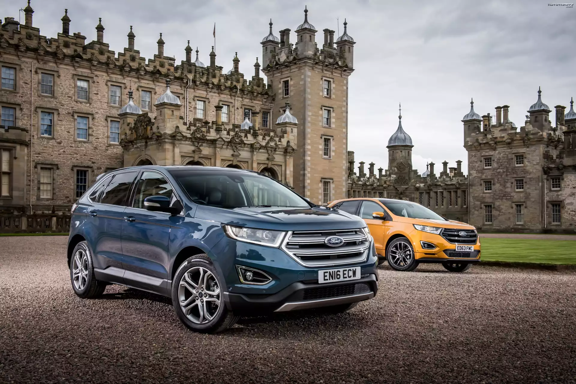 Dwa, Samochody, Ford Edge Sport, 2016, Zamek Floors Castle