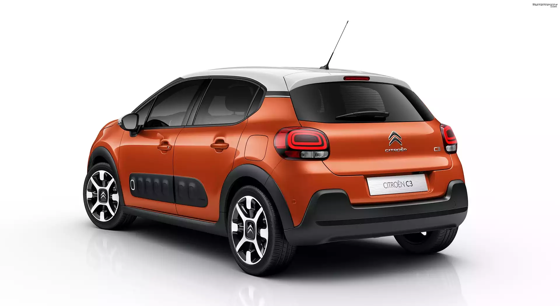 Citroen C3, 2016, Tył, Bok
