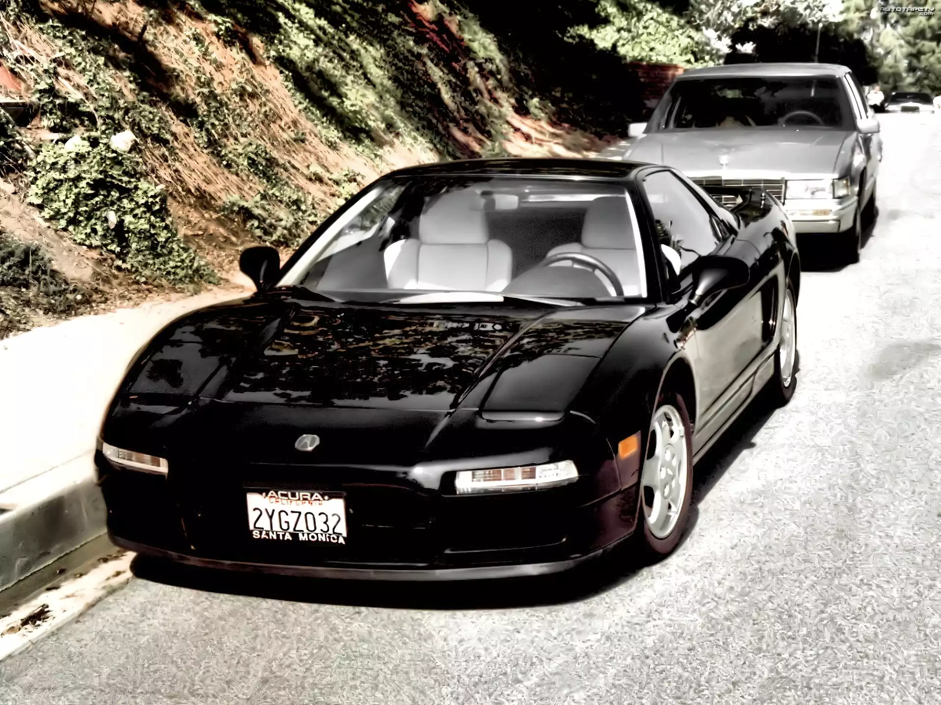 Czarna, Acura NSX, USA, Kierunkowskaz