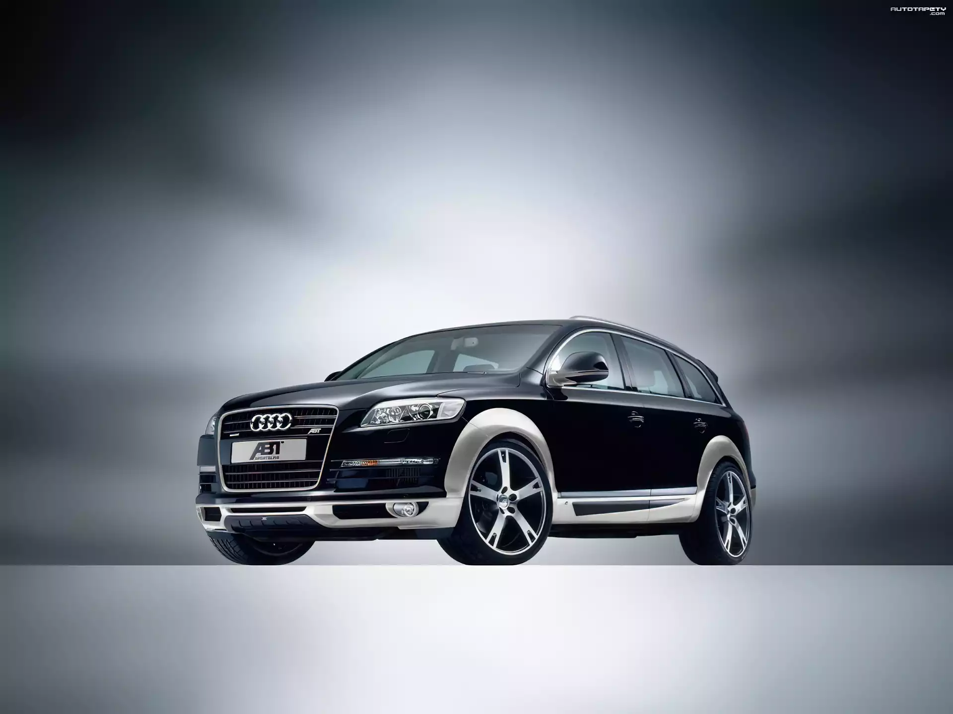 Czarne, Audi Q7, Srebrne, Wykończenie, ABT