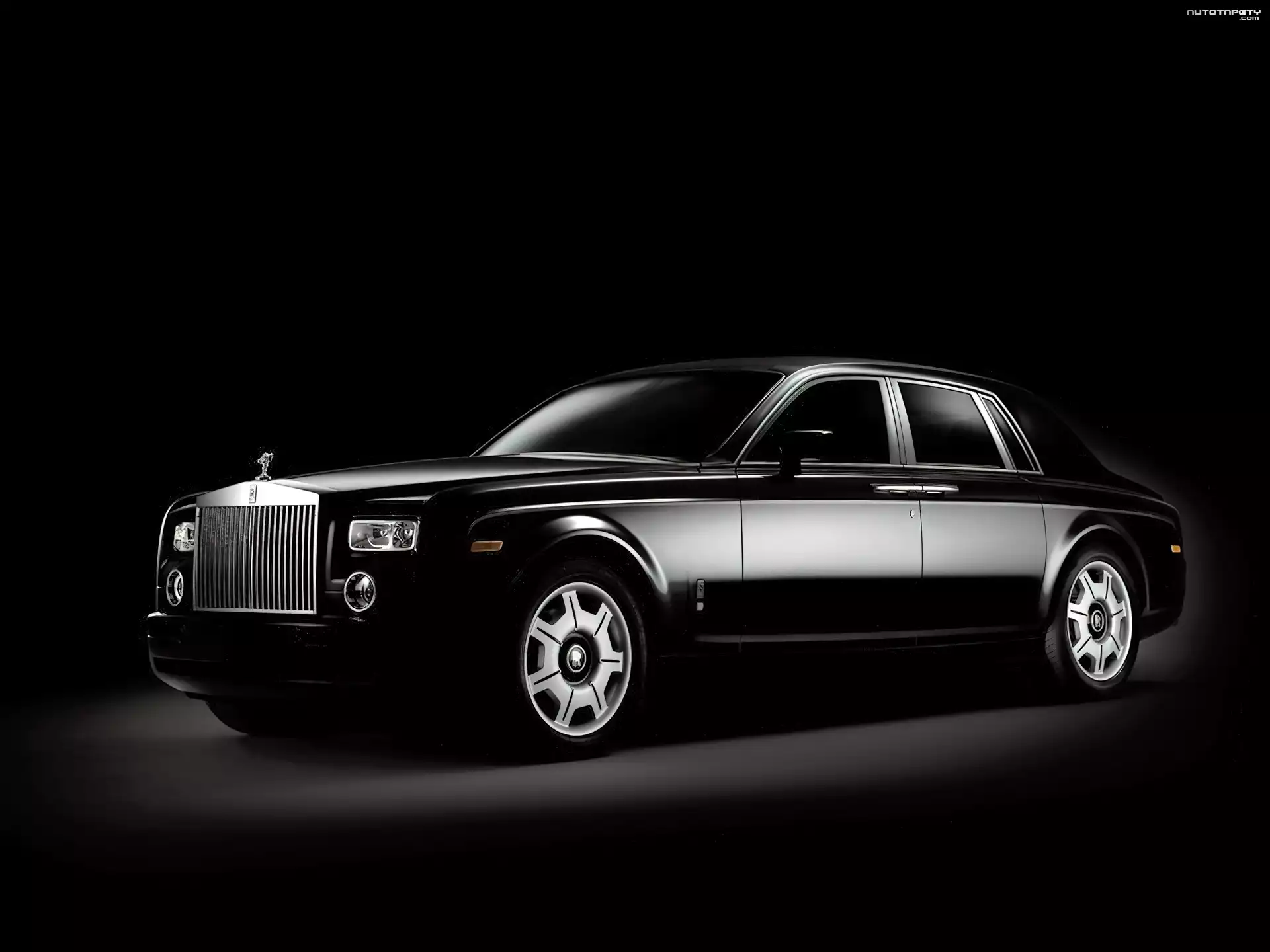 Czarny, Rolls-Royce Phantom, Elegancki