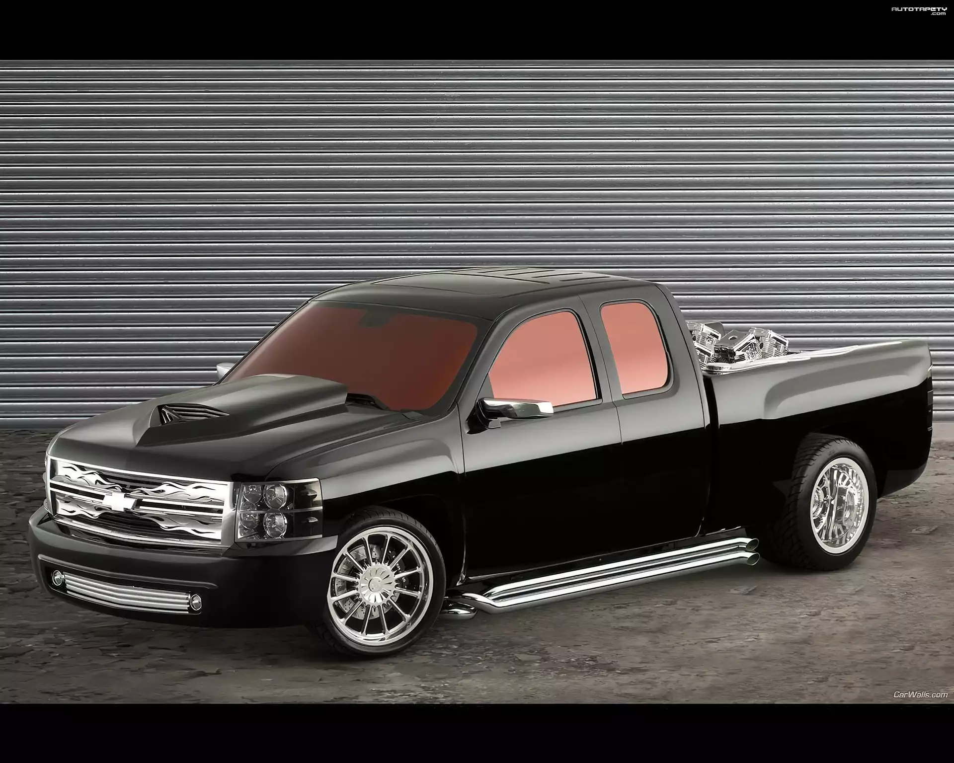 Czarny, Chevrolet Silverado, Tuning