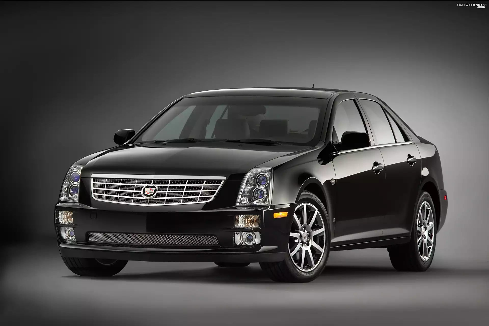 Czarny, Cadillac STS, Reflektory