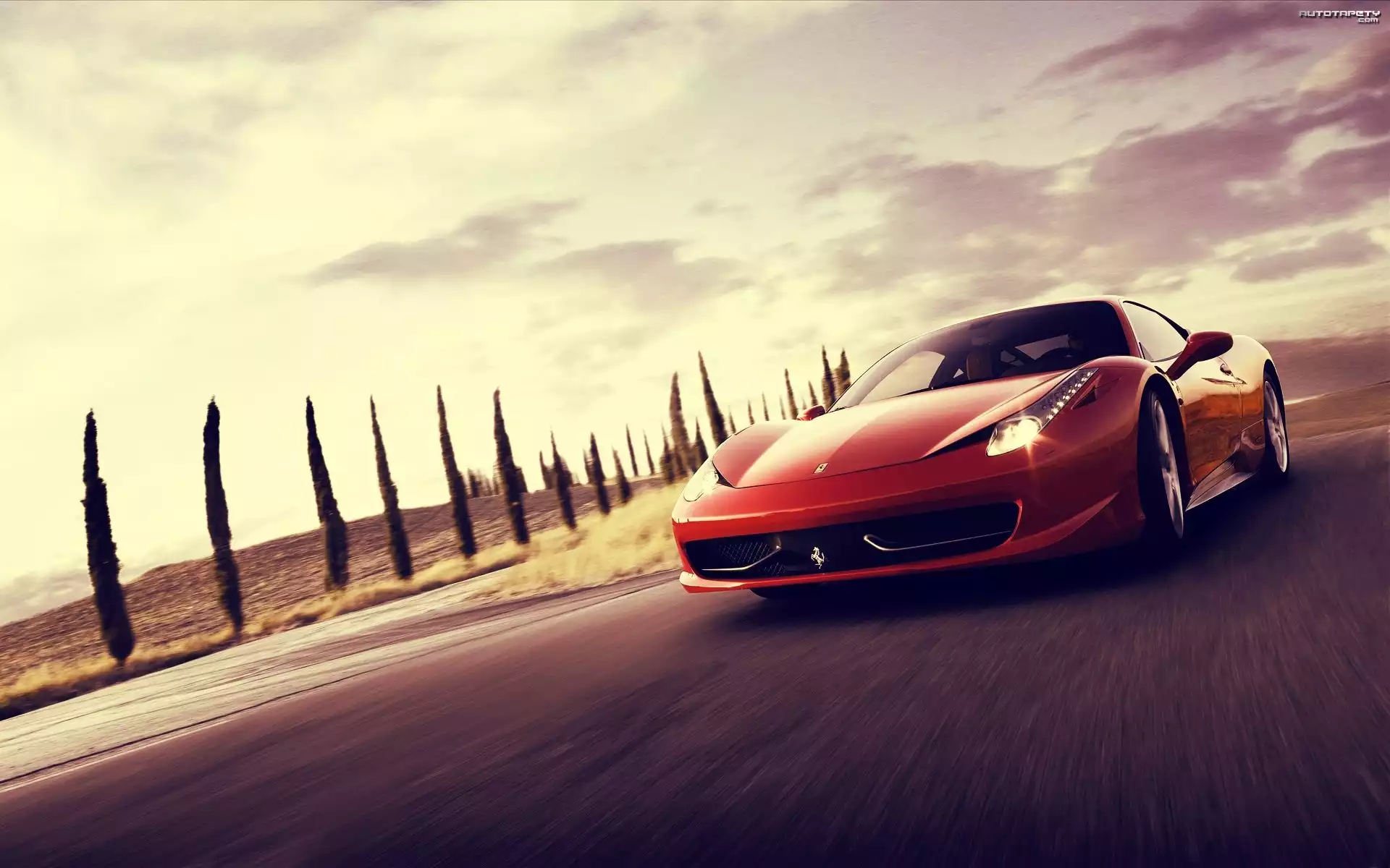Czerwone, Ferrari, 458 Italia