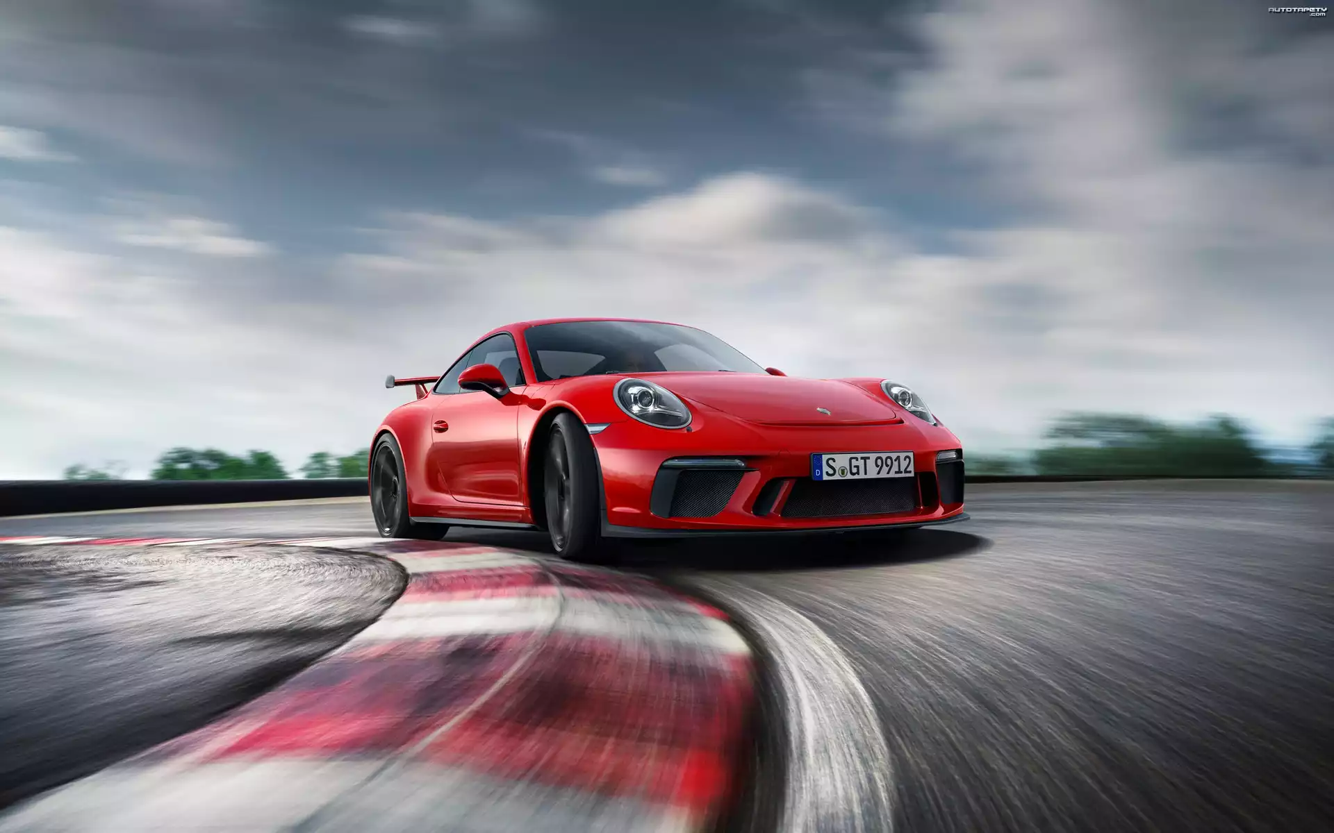 Czerwone, Porsche 911 GT3, 2018