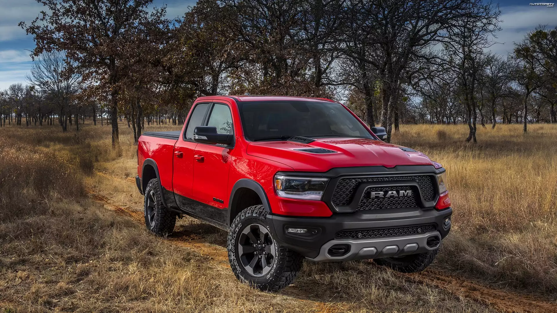 Czerwony, Dodge Ram 1500, Rebel