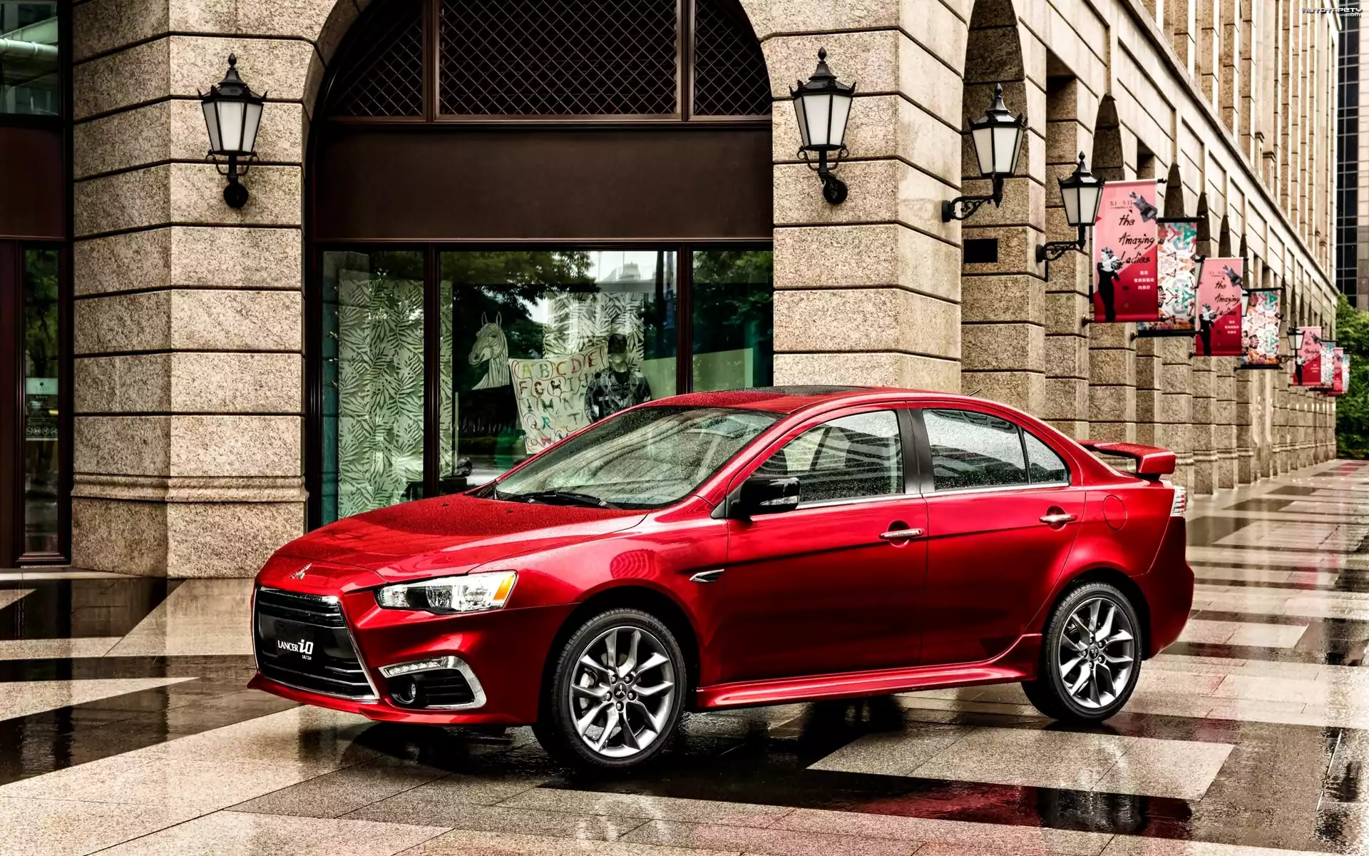 Czerwony, Mitsubishi Lancer iO, 2015, Domy