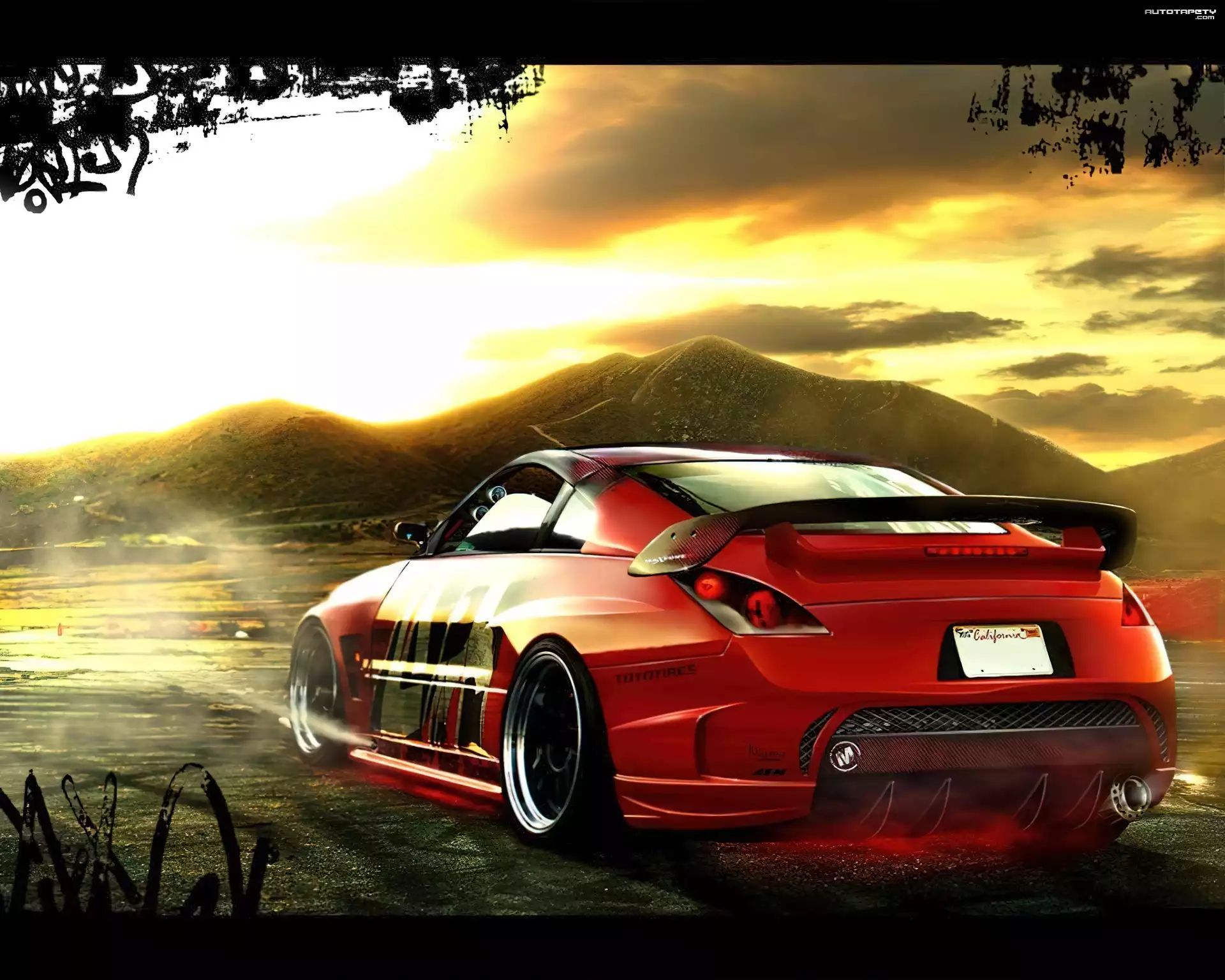 Czerwony, Nissan 350Z, TUNING