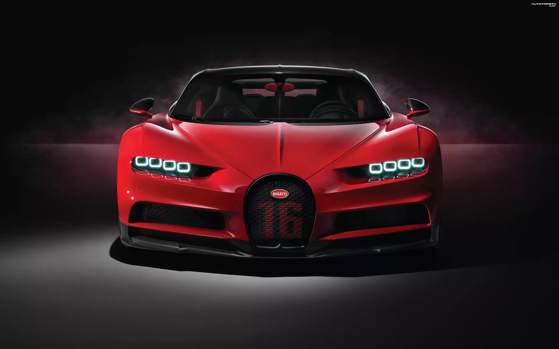 Czerwony, Bugatti Chiron Sport