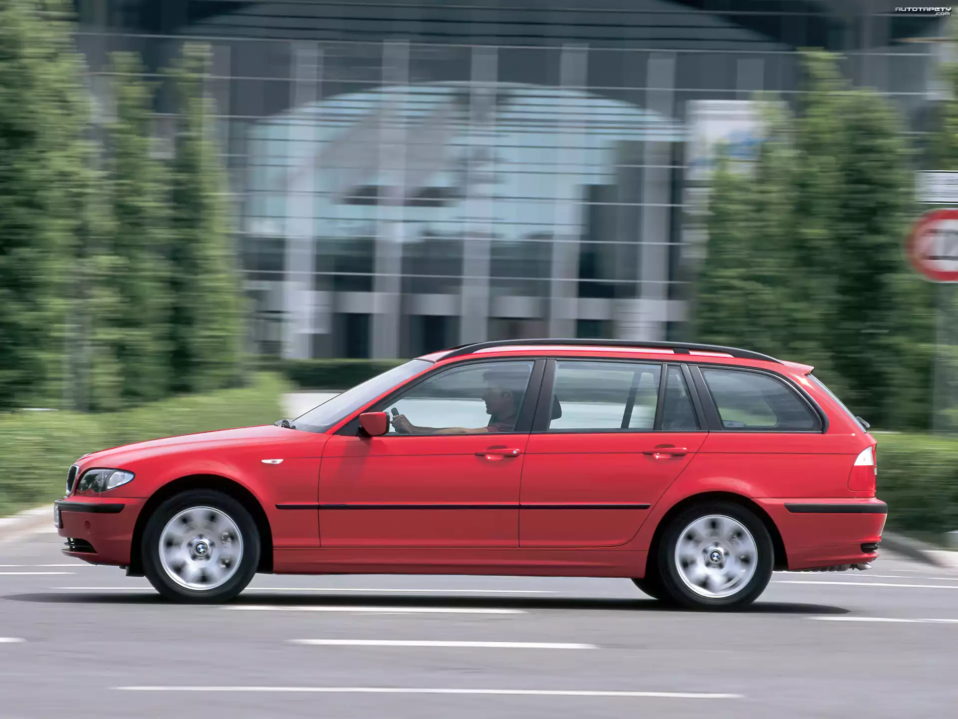 Czerwony, BMW E46, Kombi