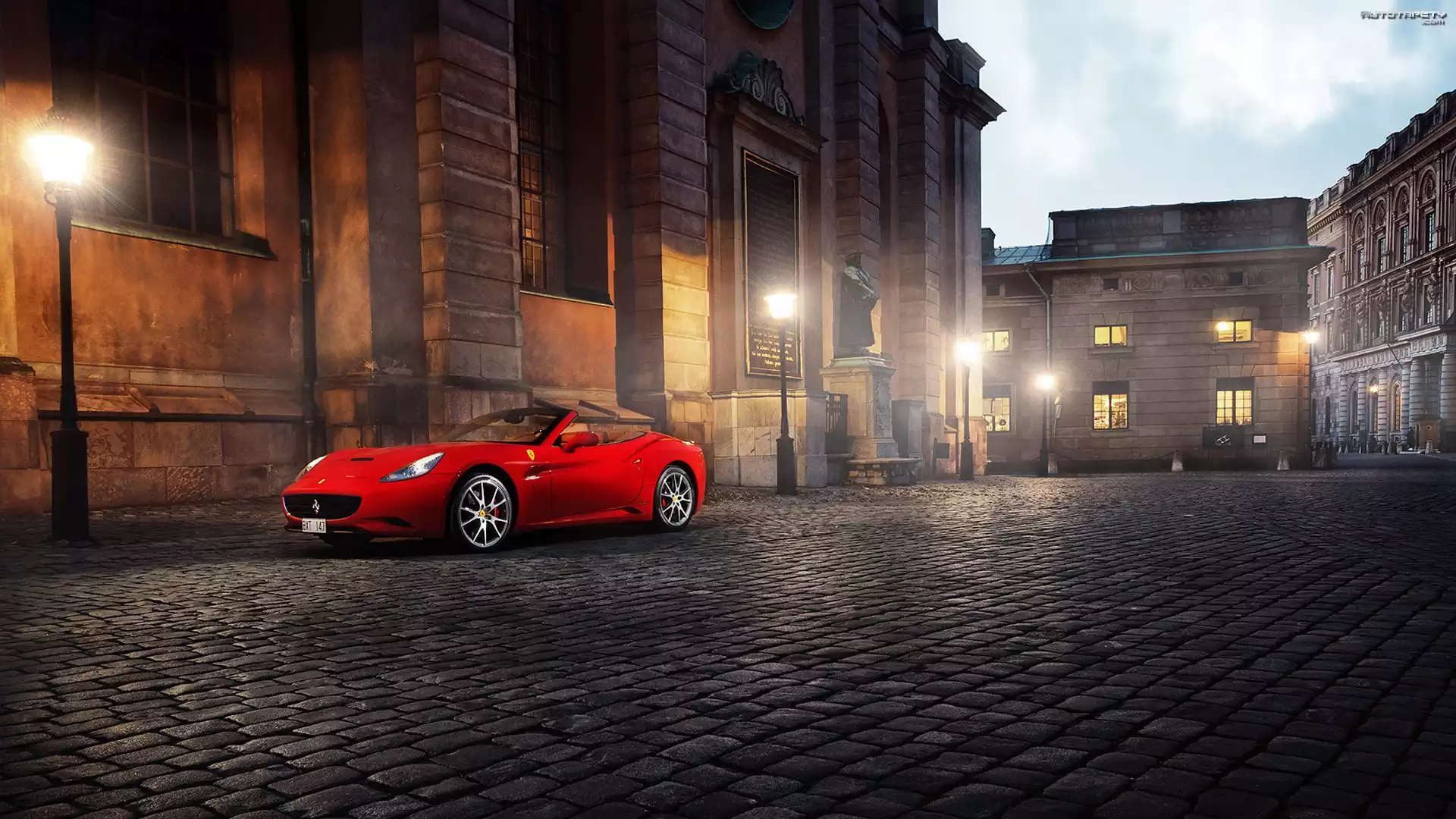Czerwony, Sportowy, Samochód, Ferrari, California