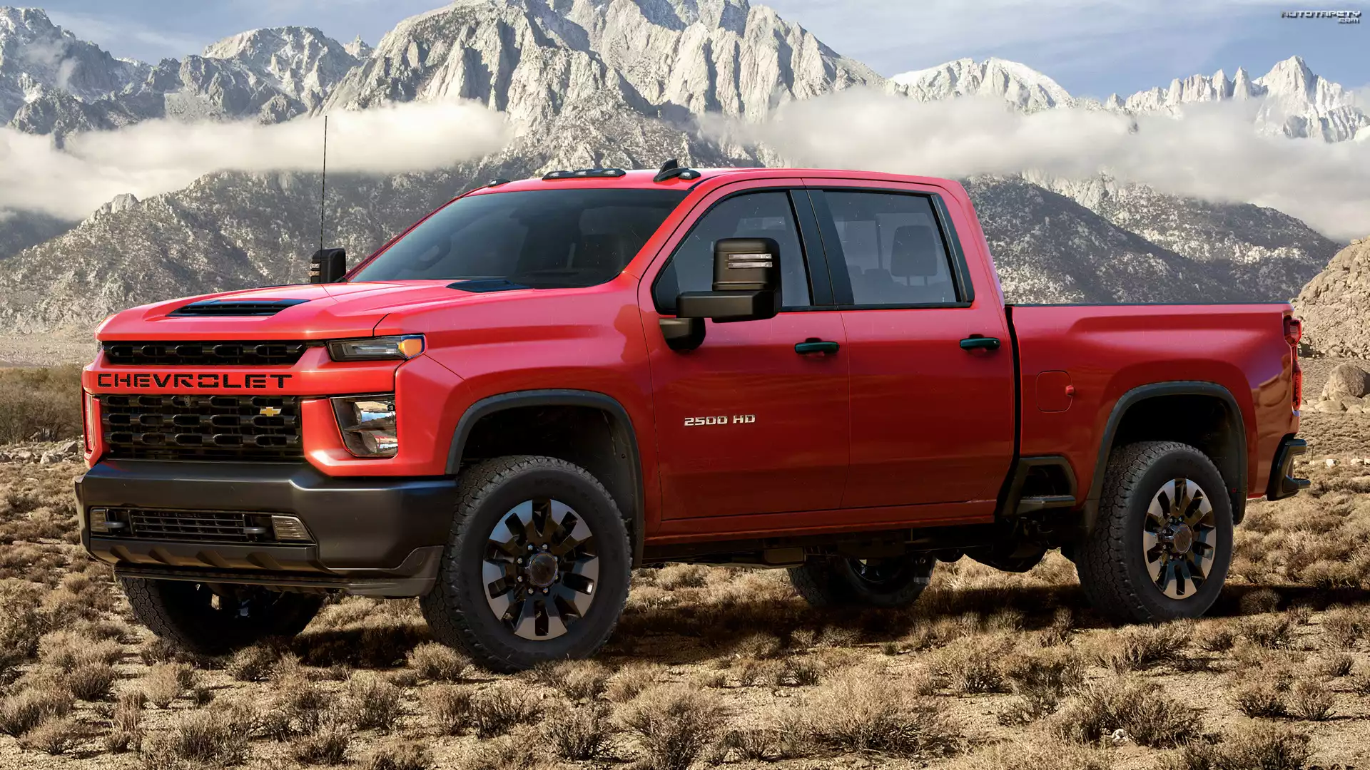 Czerwony, Chevrolet Silverado 2500
