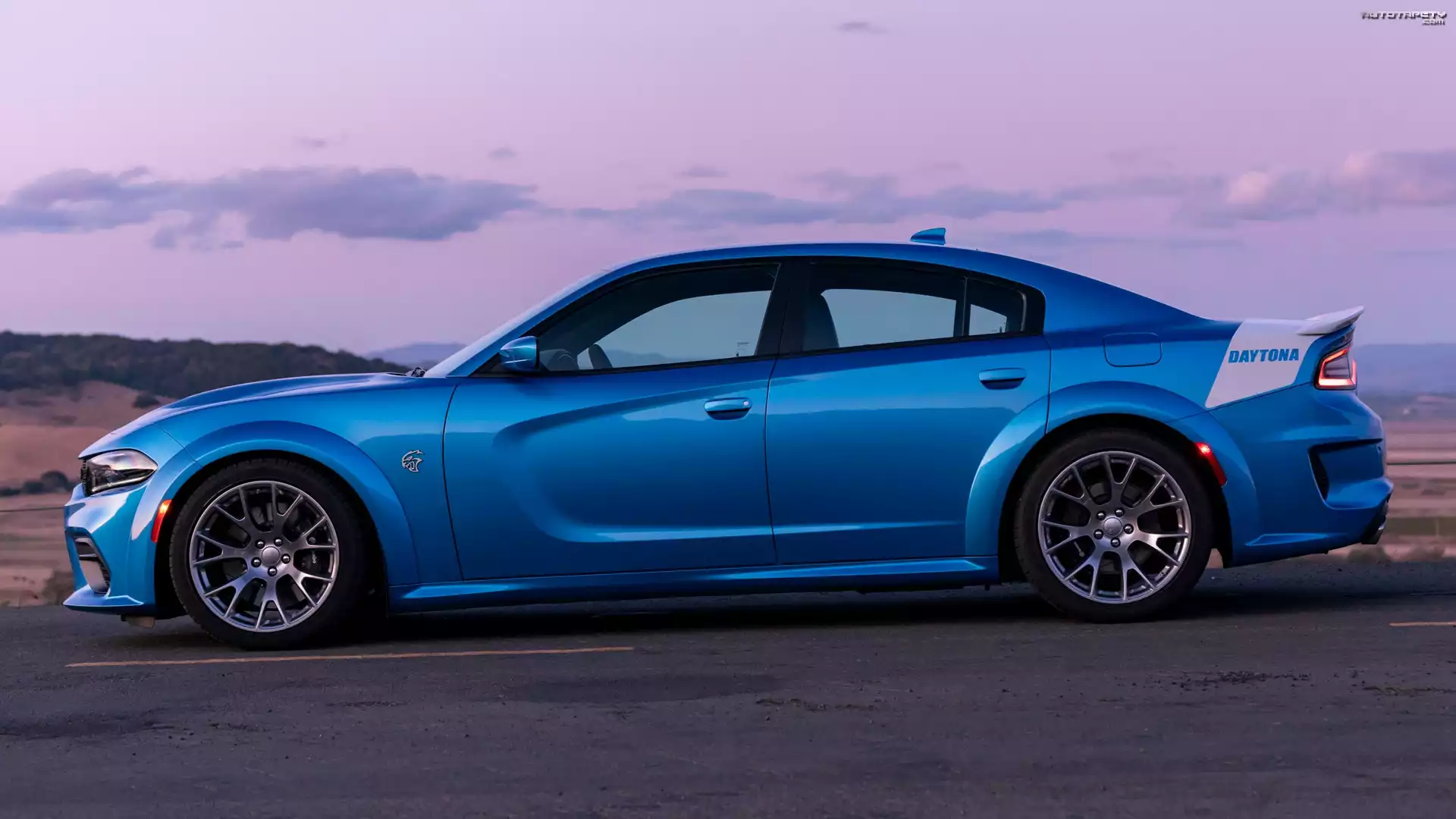 Niebieski, Dodge Charger, SRT Hellcat