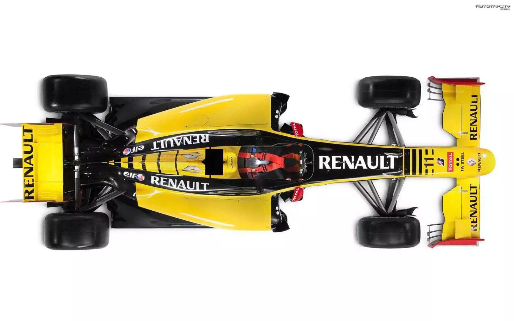 F1, Formula, Renault, Widok, Góra
