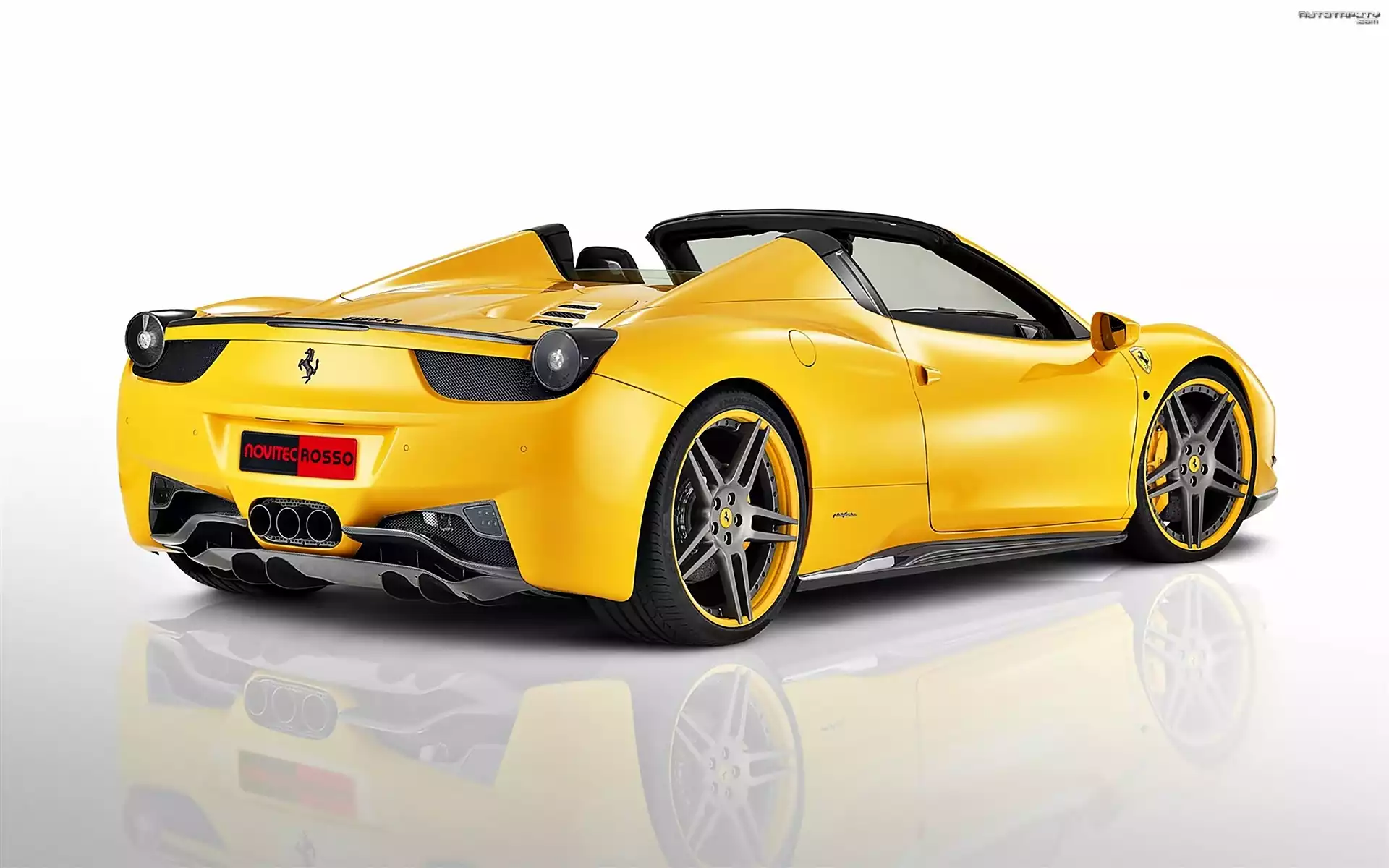 Ferrari, 458 Spider, Italia, Żólty
