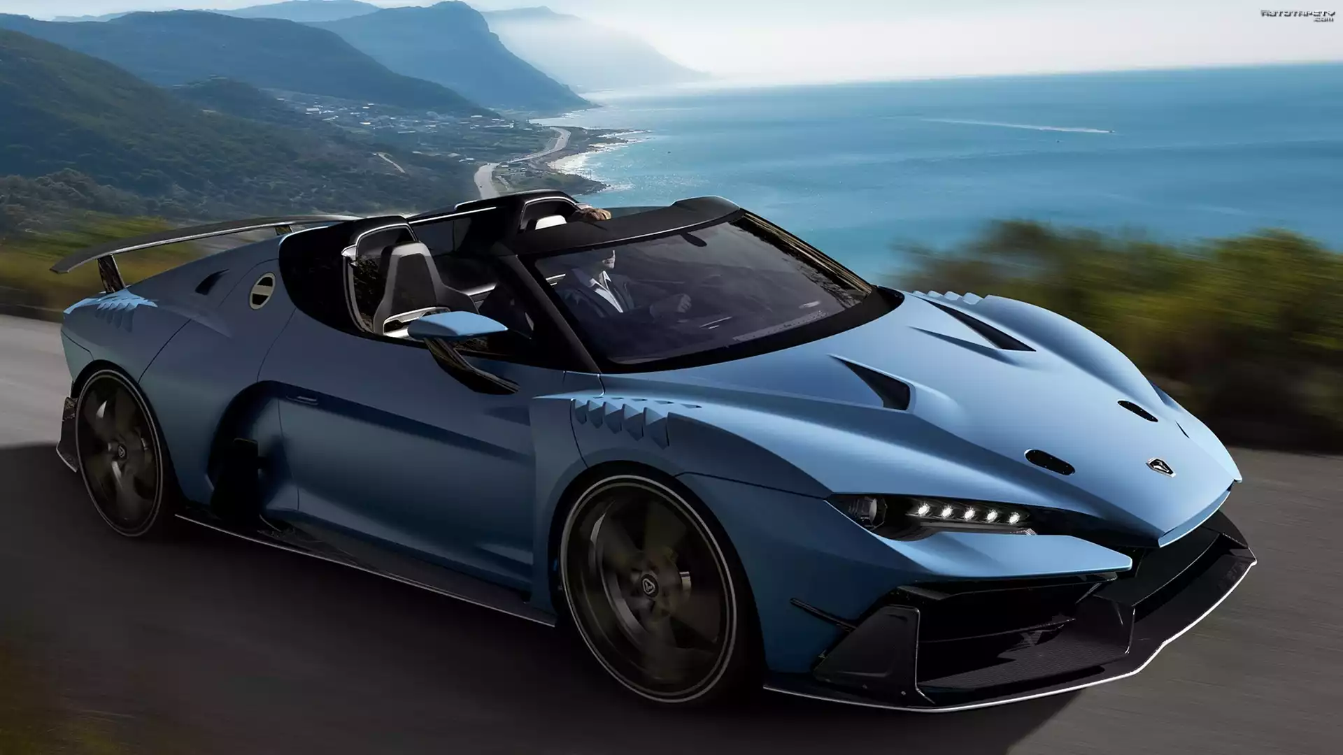 Italdesign Giugiaro Zerouno Duerta, 2018, Góry, Morze