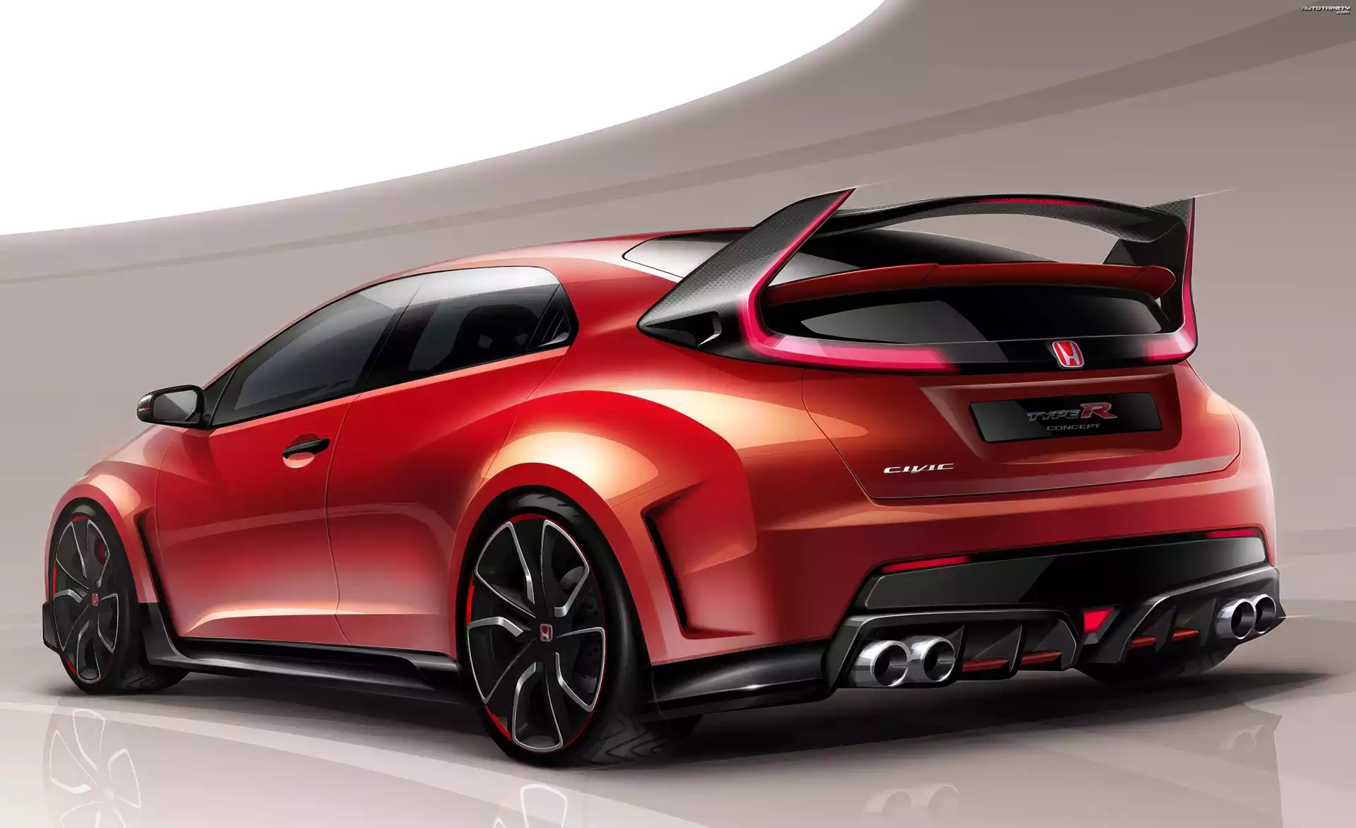Honda, Civic, Type R, Tył