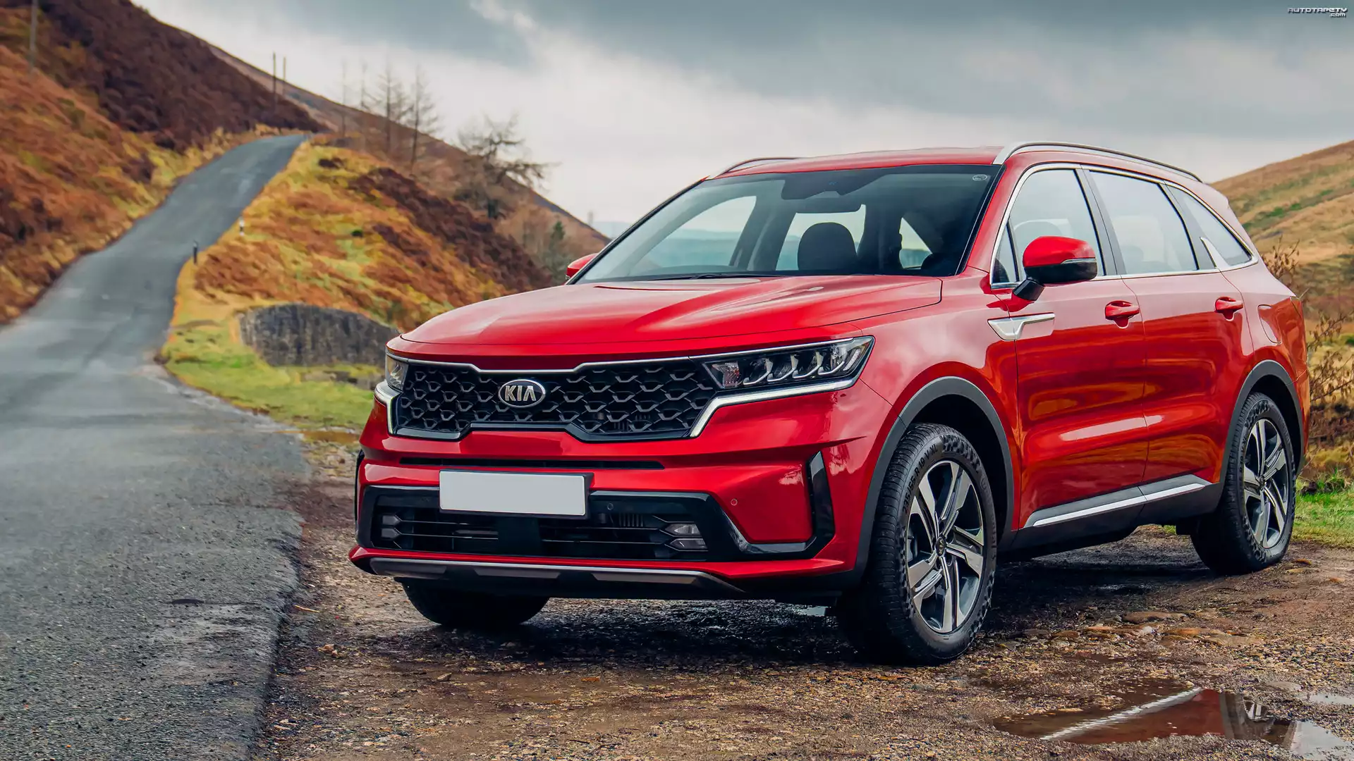 KIA Sorento, Plug in, Hybrid, Czerwona