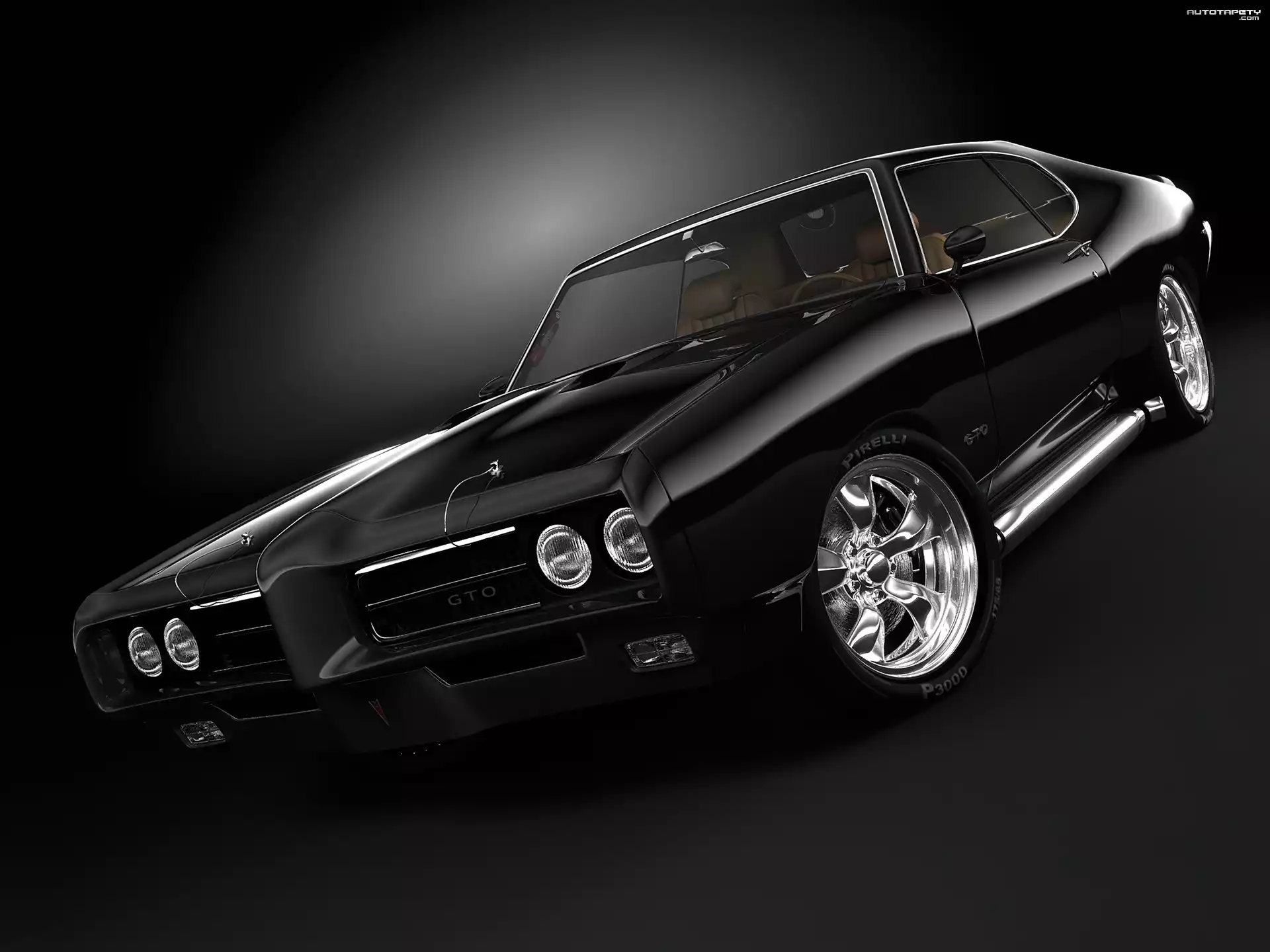 Klasyk, Czarny, Pontiac GTO