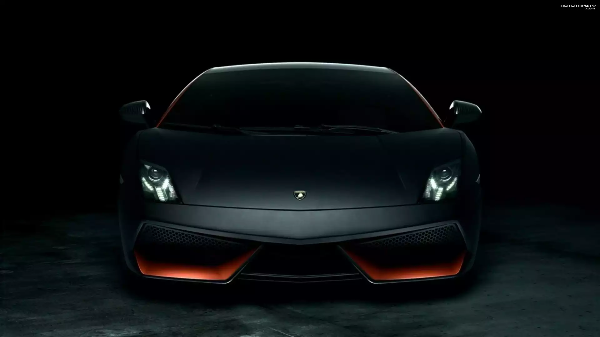 Lamborghini Aventador, Czarny, Mat