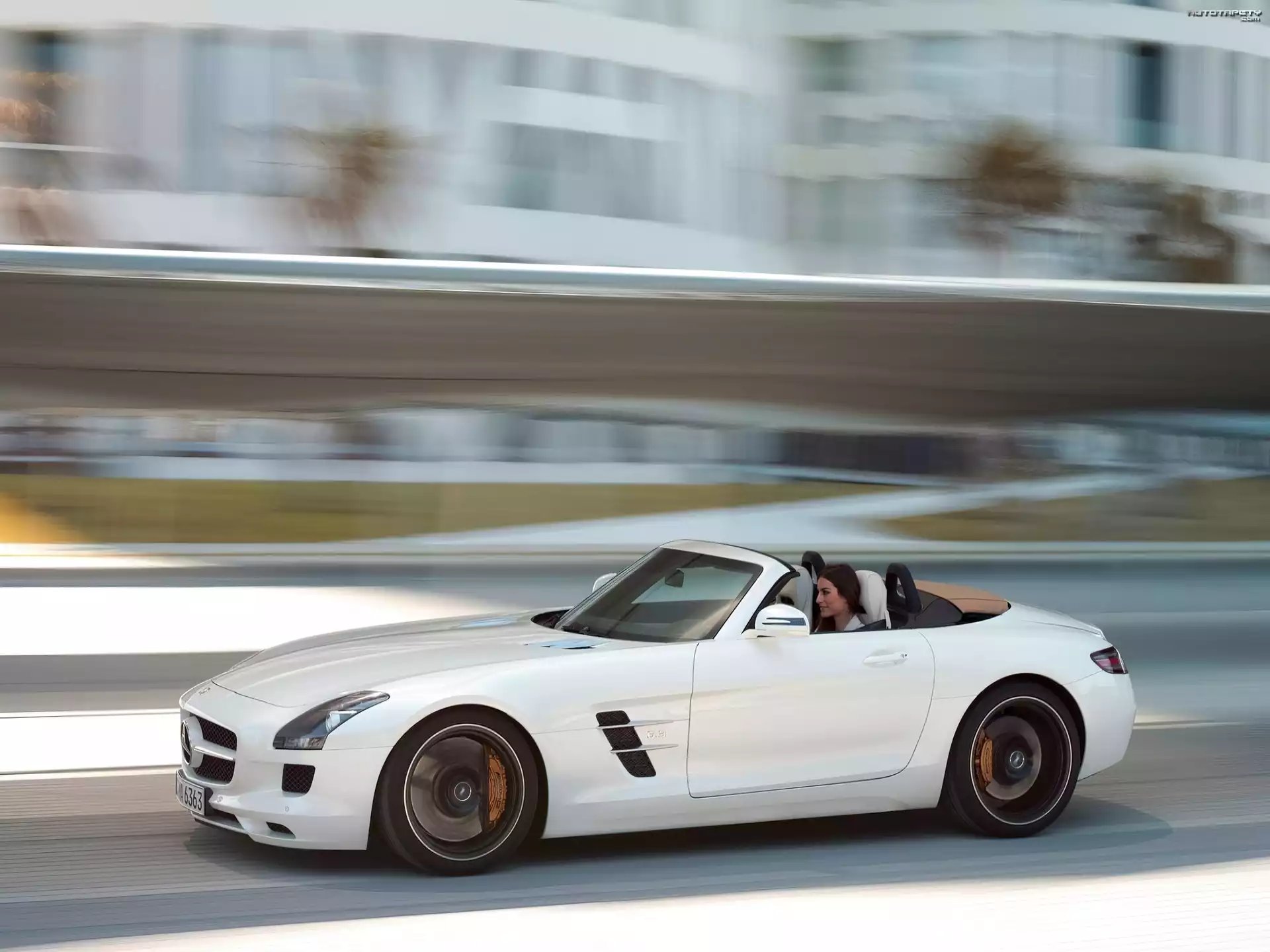 Mercedes-Benz SLS Roadster, AMG, Kobieta