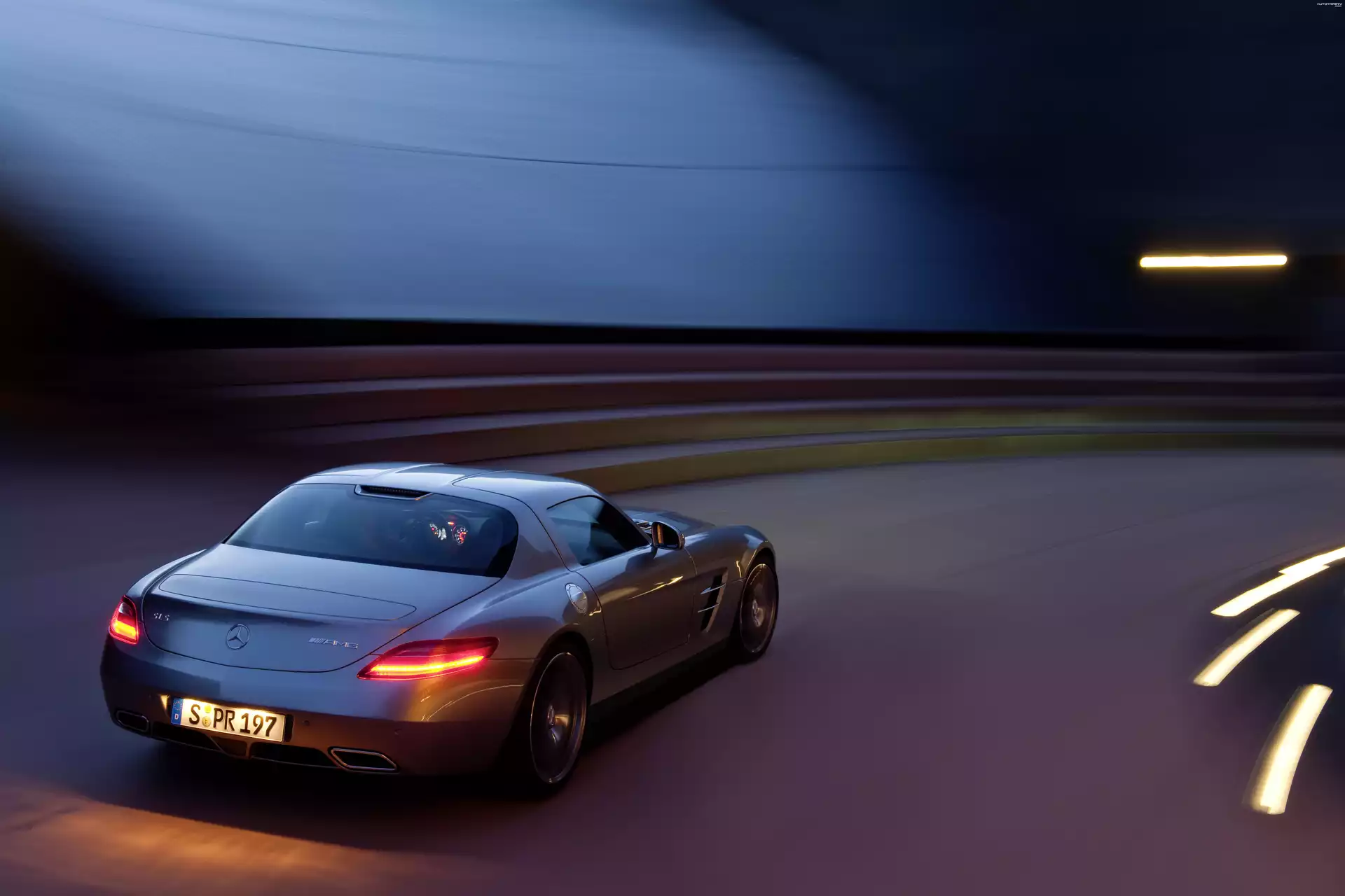 Mercedes Benz SLS, AMG, Lampy, Tył
