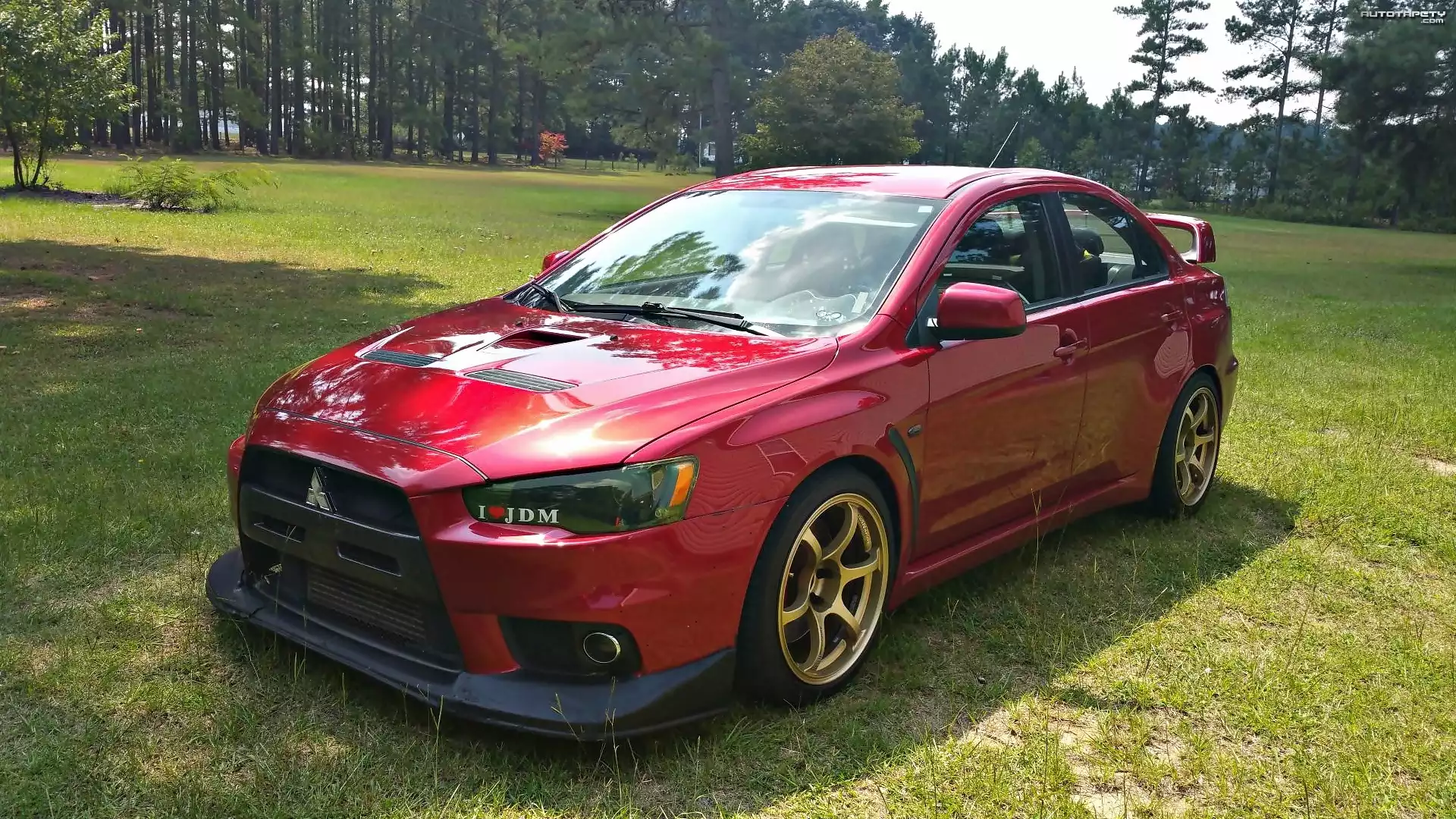 Czerwone, Mitsubishi Lancer Evolution X Rally Red